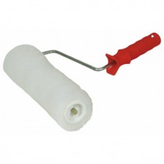 RODILLO PINTURA RULO PLUMA POLIESTER MANGO PLASTICO BLANCO ECO 22 CM R918422