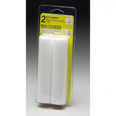 RODILLO PINTURA UNIVERSAL MINI PUNTA RECTA PORO 0 RECAMBIO ESPUMA BLANCO 10CM Ø18MM 8265 10 PZ