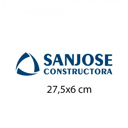 SERIGRAFIA LOGO UN COLOR AZUL EN ESPALDA "SAN JOSE"