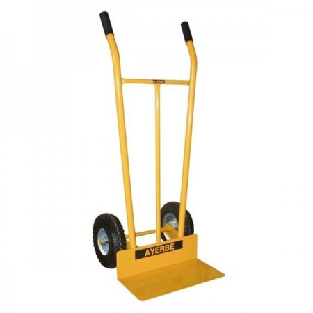 CARRETILLA ALMACEN AYERBE CON RUEDA METAL AMARILLO 580470