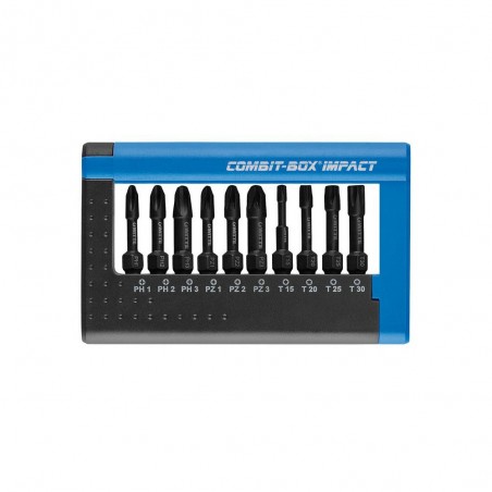 JUEGO DE 10 PUNTAS DE IMPACTO EN COMBIT-BOX CAJA WITTE