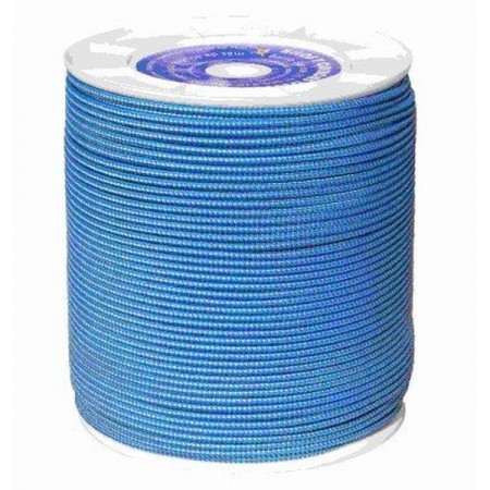 CUERDA FIJACION HYC TRENZADA DOBLE SEDAL INTERIOR 04,5MM NYLON BLANCO AZUL