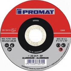 DISCO DESBASTE PROMAT ALUMINIO 125MM