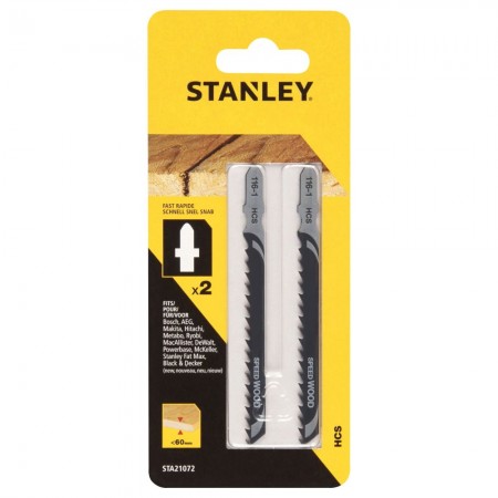 HOJA SIERRA CALAR MAD AGLO L75MM VAST."T" C RECTO STANLEY 2