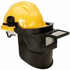 PANTALLA SOLDAR ADAPTABLE A CASCO  INC. CASCO AMARILLO 