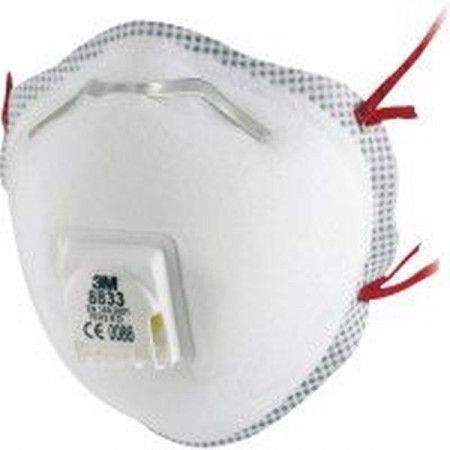 MASCARILLA DESECHABLE MOLDEADA 3M 8833 FFP3 CON VALVULA