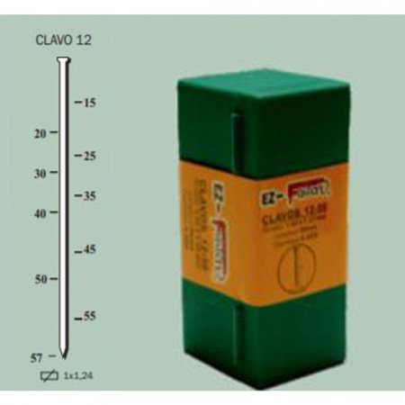 CLAVO CLAVADORA NEUMATICA F18 50RN F18 57VM EZ FASTEN 1,24X20MM 12-20
