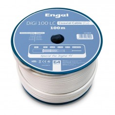 CABLE ANTENA COAXIAL PROFESIONAL BLANCO AXIL 100mt