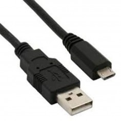 CABLE MULTIMEDIA USB A MICRO USB 1mt NEGRO AXIL