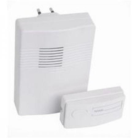 TIMBRE ELECTRICIDAD INALAMBRICO 150mt BLANCO COATI