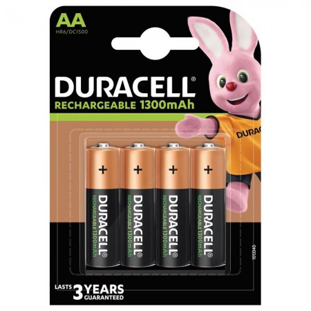 PILA RECARGABLE LR06 AA PLUS DURACELL 4pz