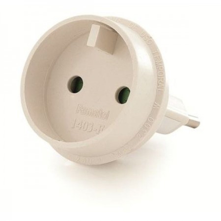 ADAPTADOR EUROPEO-UNIVERSAL 10A 250V BLANCO FAMATEL