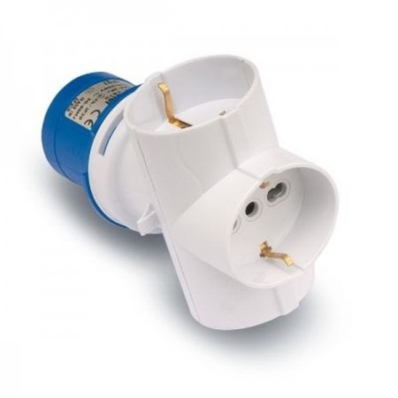 ADAPTADOR TRIPLE CLAVIJA CETAC 2P+T BASES 2P+TTL FAMATEL