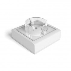 BASE ENCHUFE SUPERFICIE TT 16A 250V ABS BLANCO LIVING 8000