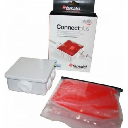 CAJA EMPALME ESTANCA GEL MAXIMA ESTANQUEIDAD 80X80mm FAMATEL