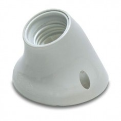 PORTALAMPARAS ZOCALO CURVO ABS E27 FAMATEL