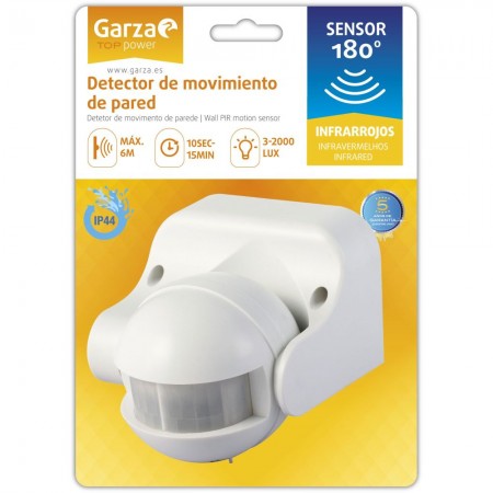 DETECTOR MOVIMIENTO INFRARROJO 84x160x210mm