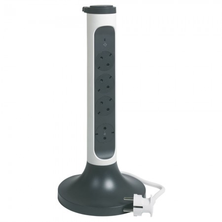 BASE MULTIPLE 4 TOMAS VERTICAL GIR. BCO NG 2mt REVOLUTION