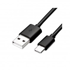 CABLE USB TIPO C 2,1A 1M NEGRO 18,5X5X2CM MYWAY