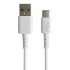 PACK TRANSFORMADOR + CABLE USB TIPO C 2A BLANCO