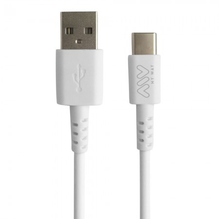 PACK TRANSFORMADOR + CABLE USB TIPO C 2A BLANCO