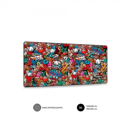 ALFOMBRILLA RATON XL 90X40CM GRAFFITI XL SUBBLIM