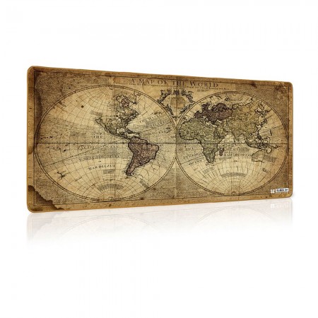 ALFOMBRILLA RATON XL VINTAGE WORLD MARRON