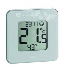 TERMOMETRO HIGROMETRO MEDICION TEMP. DIGITAL BLANCO TFA