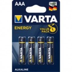 PILA ALCALINA LR03 AAA 1,5V ENERGY VARTA 4 pz