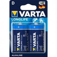 PILA ALCALINA LR20 1,5V LONGLIFE POWER VARTA 2 pz