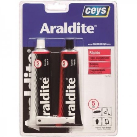 ADHESIVO EPOXY CEYS RAPIDO 5 MINUTOS PROFESIONAL ARALDIT 75+75 ML 510204