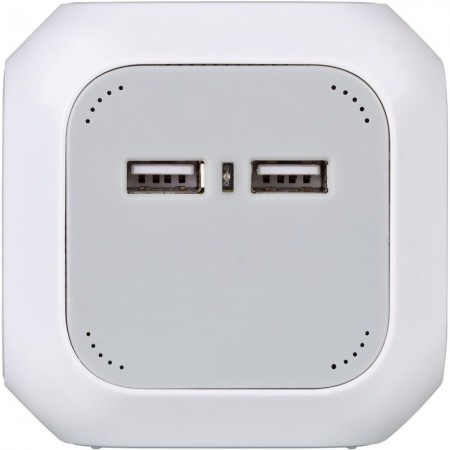 LADRÓN MÚLTIPLE EN FORMA DE CUBO ALEA-POWER CON 2 PUERTOS USB (2)