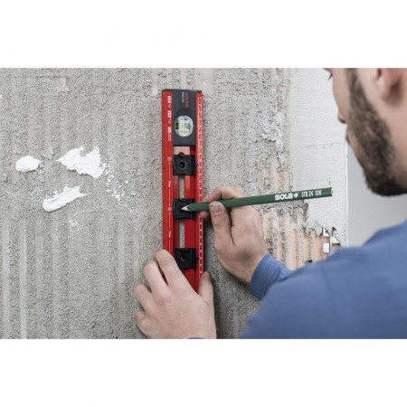 NIVEL DE BURBUJA PERFIL C ALUMINIO PRECISION ELECTRIC 410mm (10)