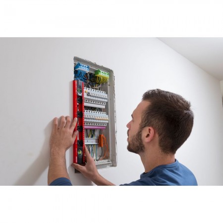 NIVEL DE BURBUJA PERFIL C ALUMINIO PRECISION ELECTRIC 410mm (13)