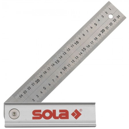 ESCUADRA AJUSTABLE DE ACERO INOXIDABLE QUATTRO 250x170mm
