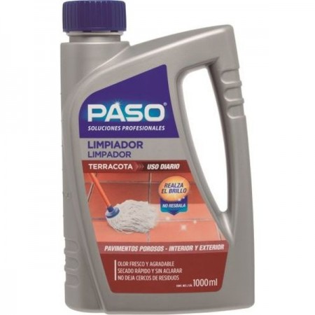 LIMPIADOR SUELO PASO PROFESIONAL POROSO Y TERRACOTA 1 LT