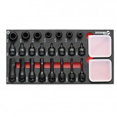 BANDEJA COMBINABLE 1 3 VASOS TORX+PUNTA IMPACTO 1 2" DOGHER