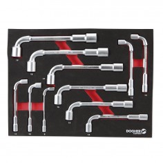 BANDEJA COMBINABLE 11pz LLAVES PIPA 8-19mm 1 2 DOGHER
