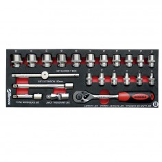 BANDEJA COMBINABLE 1 4 22 VASOS HEXAGONALES 3 8" DOGHER