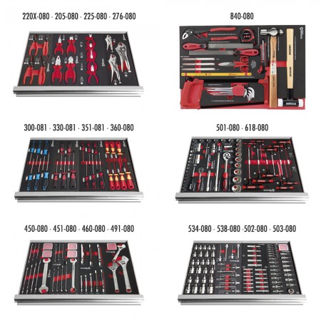 6 CAJONES CARRO TALLER 238 HERRAMIENTAS 025-504 DOGHER
