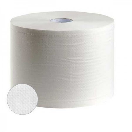 PAPEL MECANICO LISMA DOBLE CAPA GOFRADO BOBINA 400MT 2 PZ