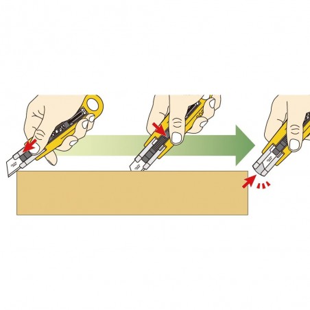 CÚTER SEGURIDAD MANGO COMFORT GRIP RETRACCIÓN CUCHILLA SK-5 (4)