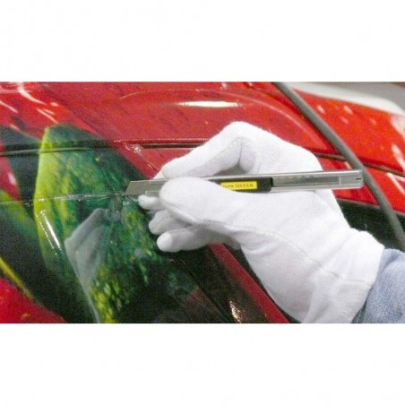 CÚTER DE BLOQUEO AUTOMÁTICO MANGO ACERO INOXIDABLE SVR-1 9mm (3)