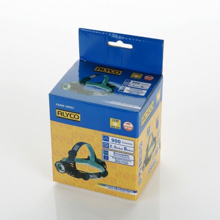 LINTERNA RECARGABLE FRONTAL CREE LED 12W 500lm IP44 ALYCO (1)