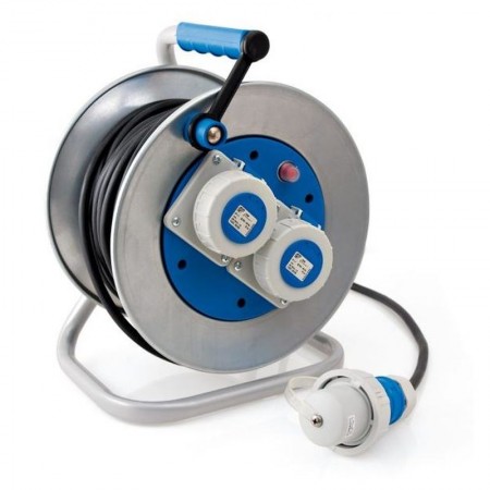 ENROLLACABLE METALICO C TAPA IP55 3X1,5MM 50MT 250V 3500W
