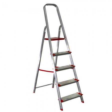 ESCALERA DOMESTICA ALUMINIO REFORZADA 6PD 1,35MT