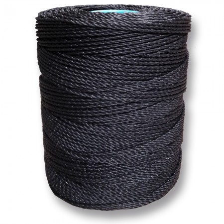 BOBINA GUIA TELEFONICA 4MM POLIETILENO NEGRO ROLLO