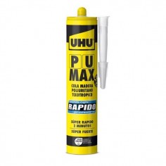 COLA MADERA UHU POLIURETANO TIXOTROPICO RAPIDO CARTUCHO PU MAX