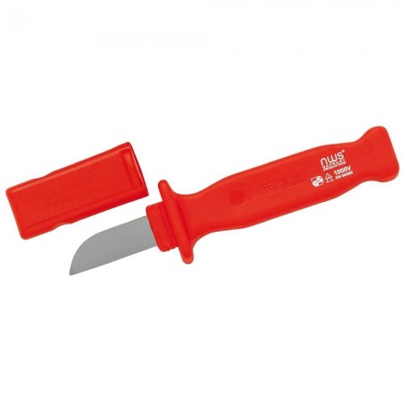 CUCHILLO DESARMA CABLES HOJA RECTO CON TOPE PROTECTOR NWS