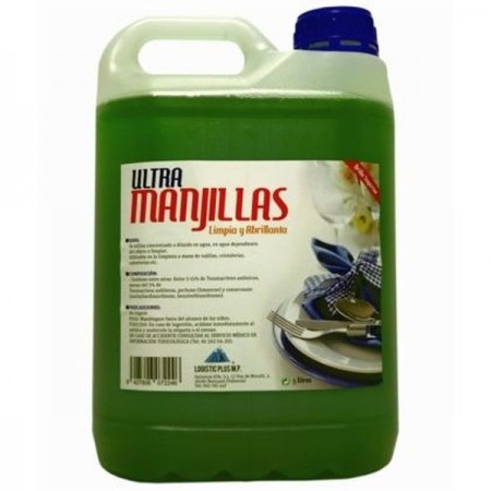 LAVAVAJILLAS LIQUIDO LOGISTIC PLUS LIMON CONCENTRADO 5 LT